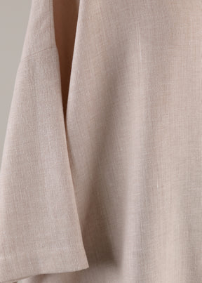 3/4 sleeve scoop neck tunic - long