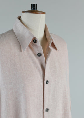 wide a-line shirt dress with collar