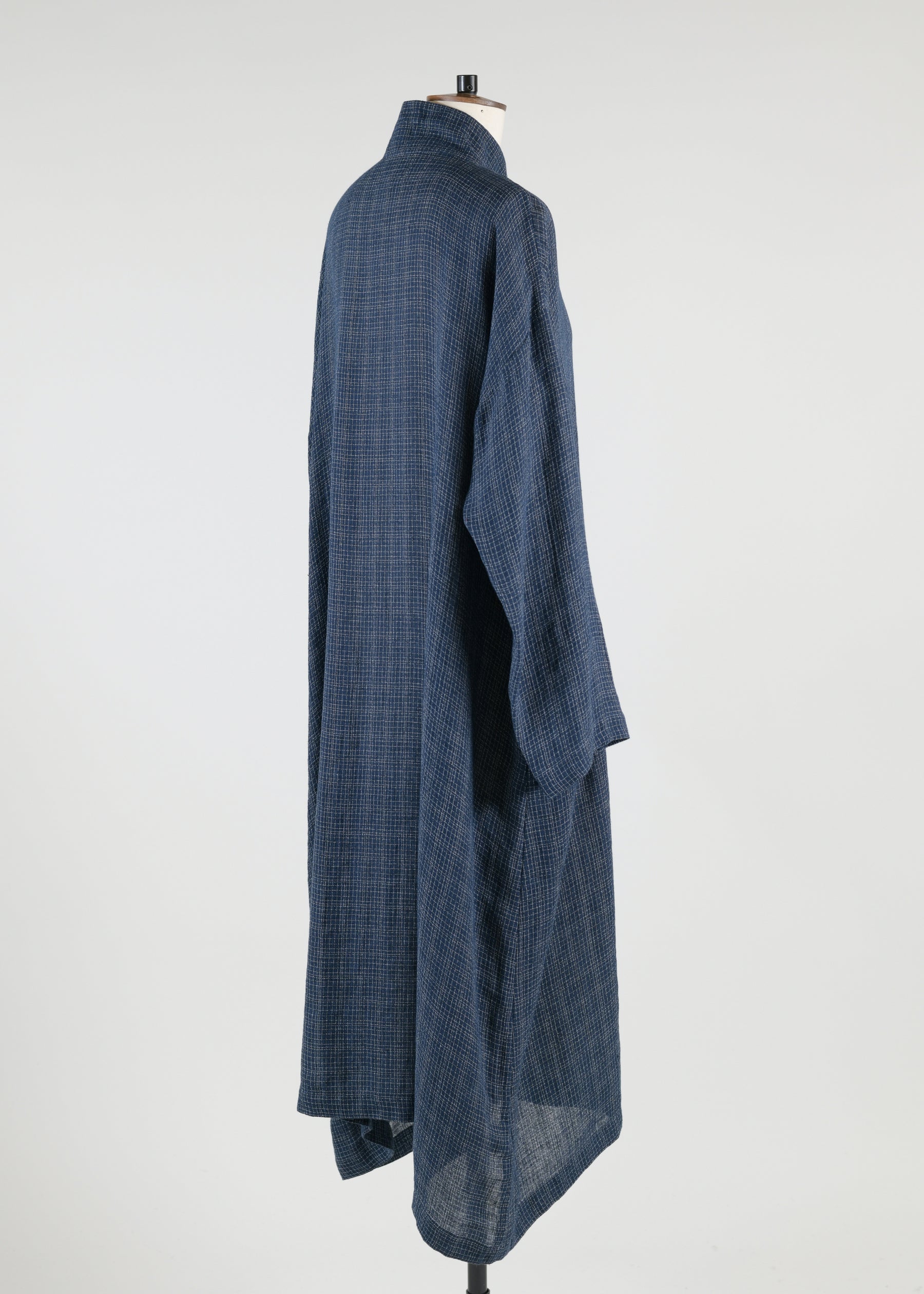 a-line dress with chinese collar