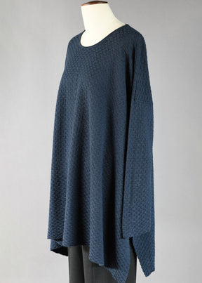 cashmere linen mix slim sleeve bateau neck dps sweater - long