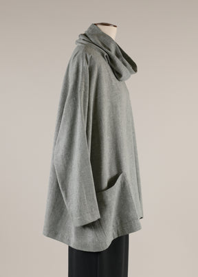 angle-to-front side seam monks top - long