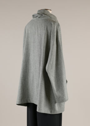 angle-to-front side seam monks top - long