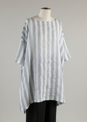 longer back scoop neck t-shirt - long plus with slits