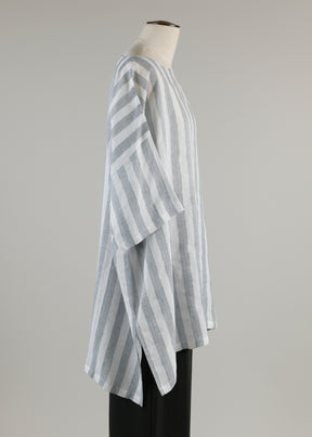 longer back scoop neck t-shirt - long plus with slits