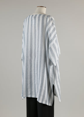 longer back scoop neck t-shirt - long plus with slits