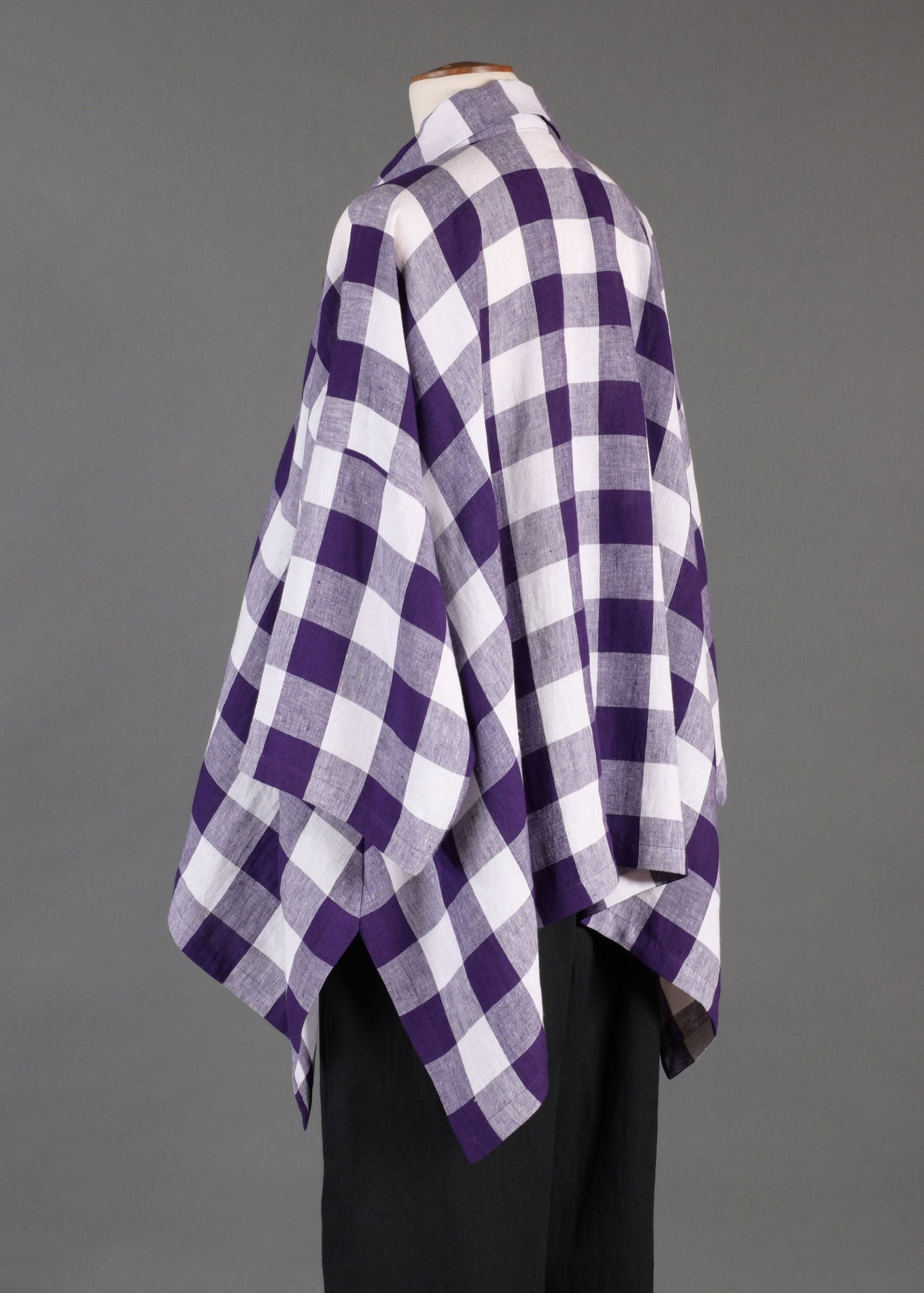 linen dps 3/4 sleeve shirt with collar - mid plus