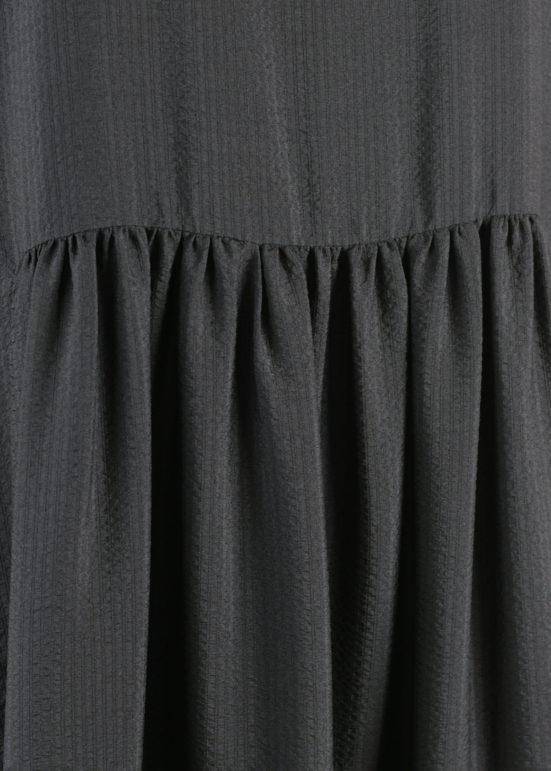 silk sleeveless round neck dress with 'pleated panels'