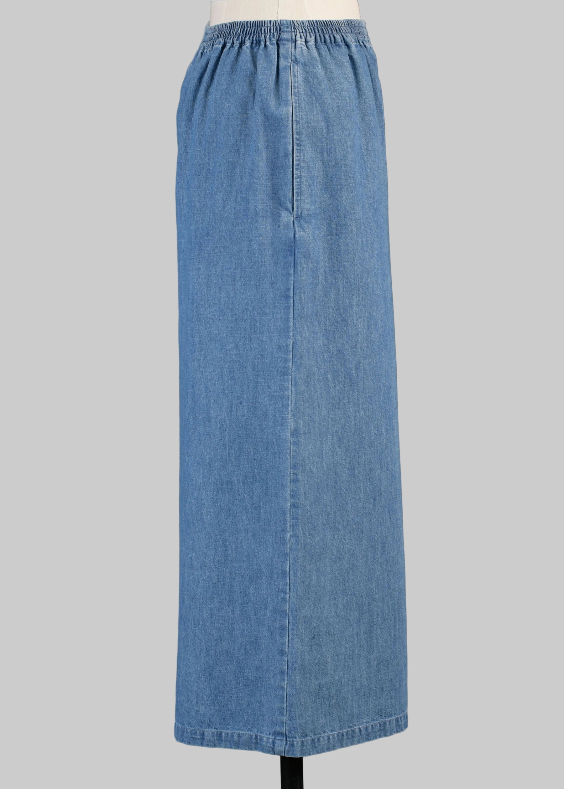 flared cropped trouser (denimlight)