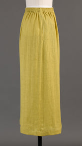 linen flared cropped trouser