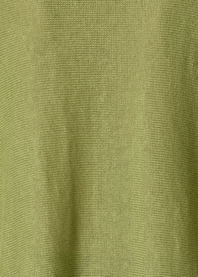 linen side ways knitted sweater - long