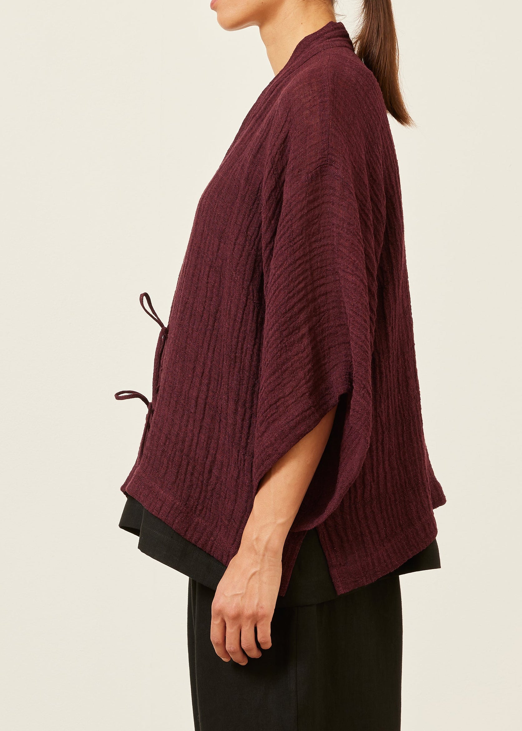 linen gauze shanghai jacket - mid