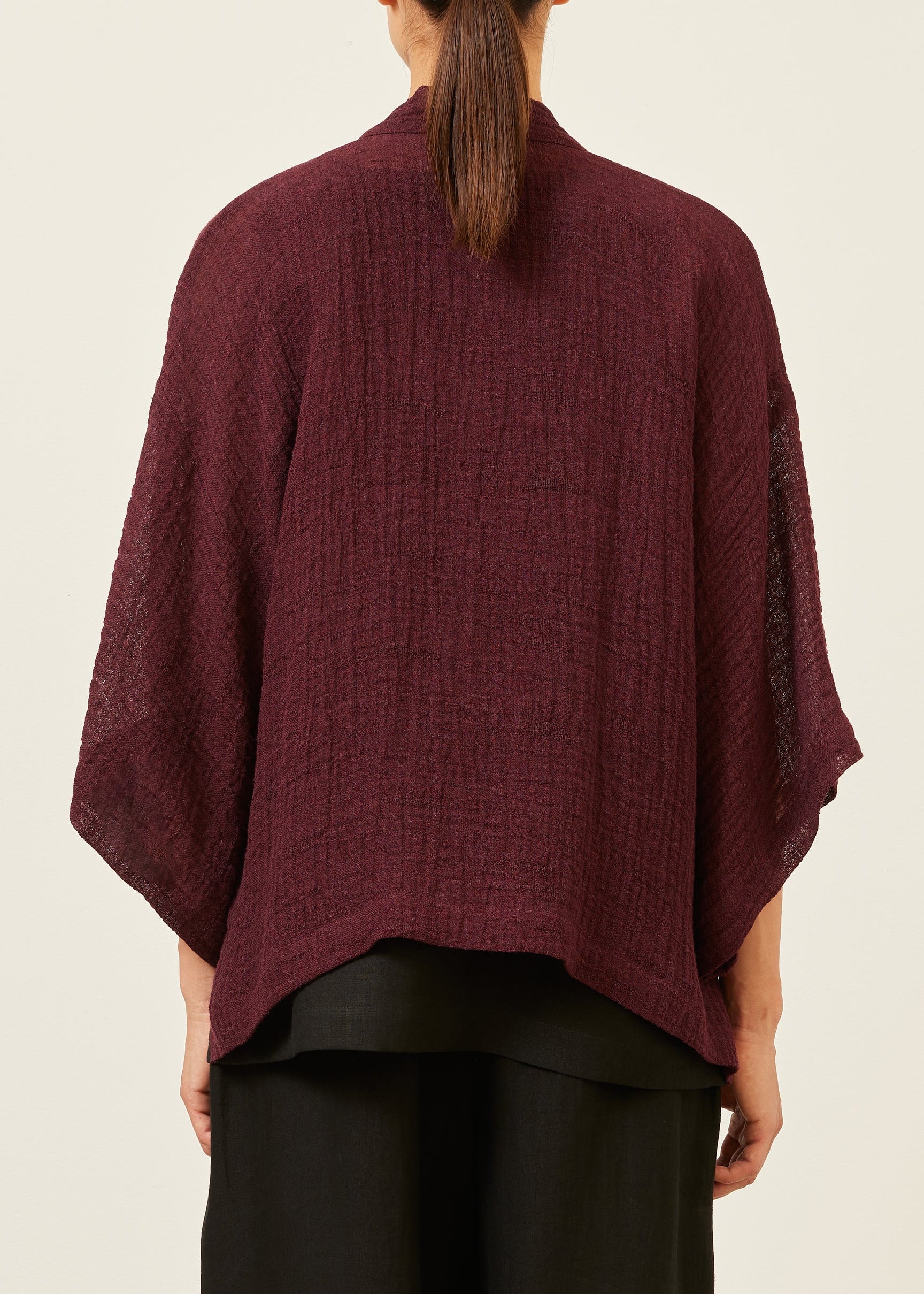 linen gauze shanghai jacket - mid