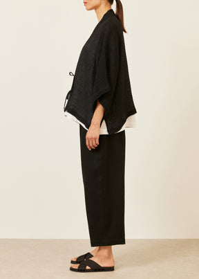 linen mix shanghai jacket - mid