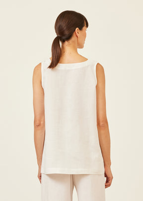 a-line round neck shell - mid plus