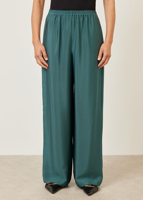 silk flared trouser