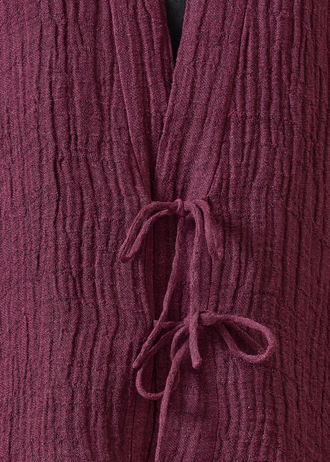 linen gauze shanghai jacket - mid (cochineal)