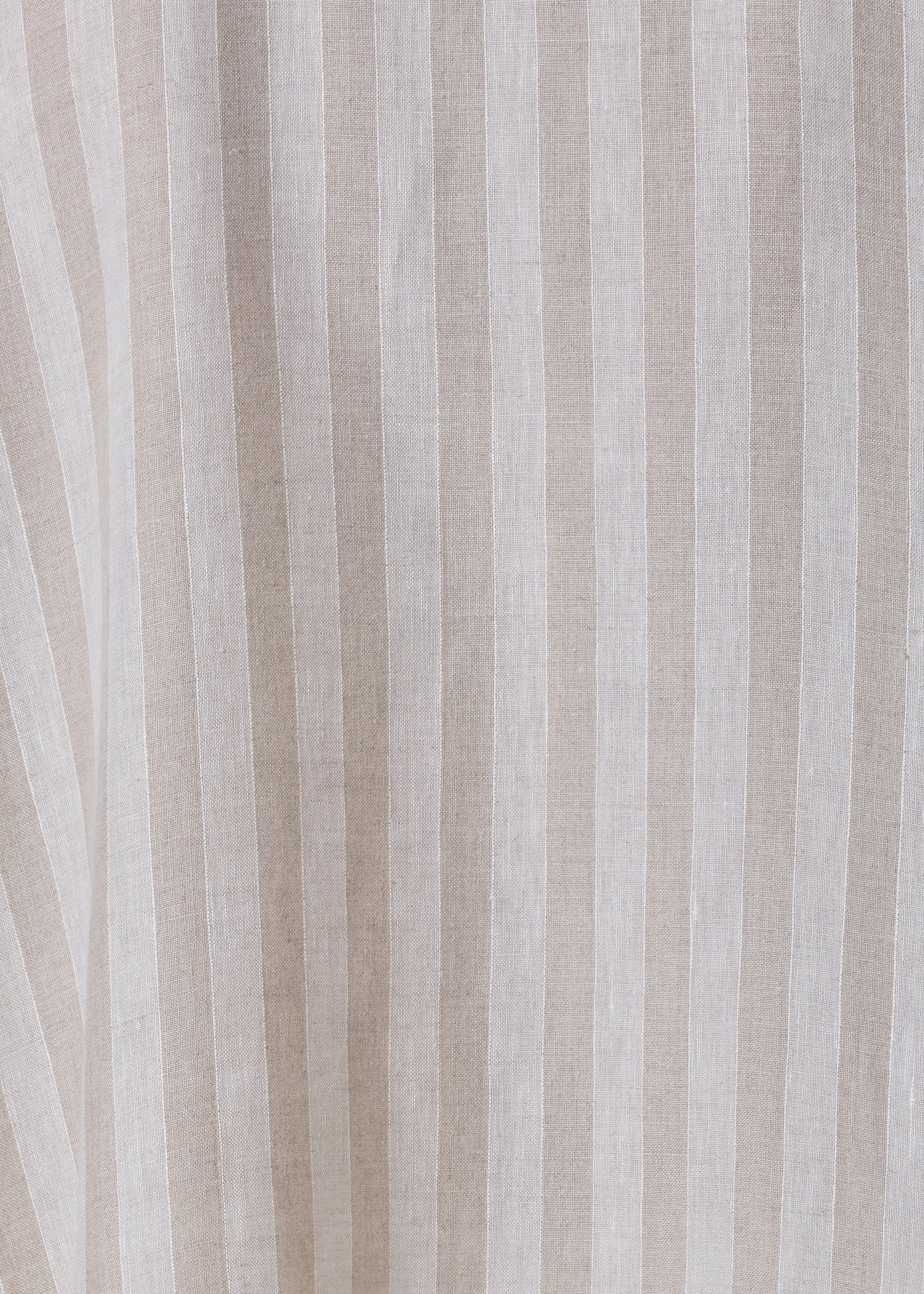 linen slim a-line dbl stand cllr shrt w/stepped ins lng