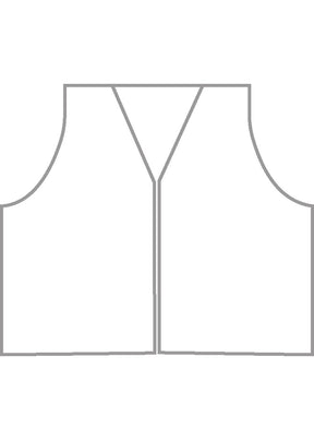 cotton open waistcoat - mid