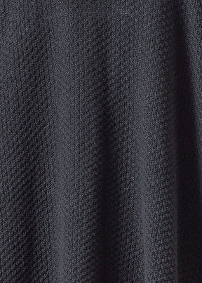 cotton linen mix  a-line scrunch shawl collar cardigan - long