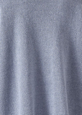 cotton linen mix  v-neck cardigan - mid