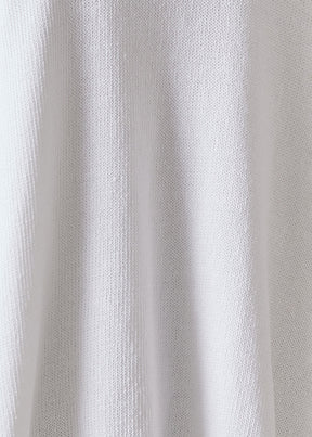 cotton linen mix  v-neck cardigan - mid