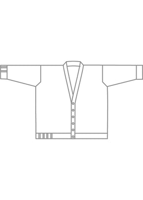 cotton linen mix  v-neck cardigan - long