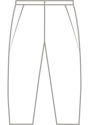 linen side insert tapered regular trouser