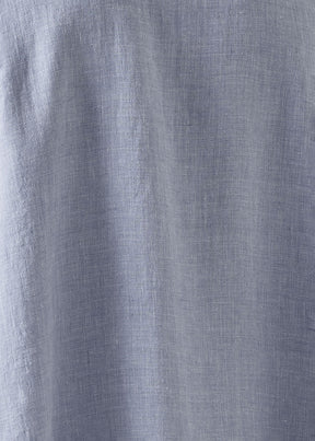 linen caucasus shirt with collar - long