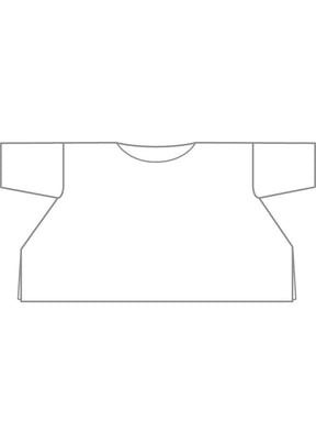 linen dps scoop neck 3/4 sleeve top - mid plus