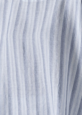 linen 3/4 sleeve scoop neck tunic - mid plus