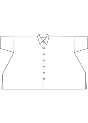 linen dps short sleeve shirt with collar - mid plus