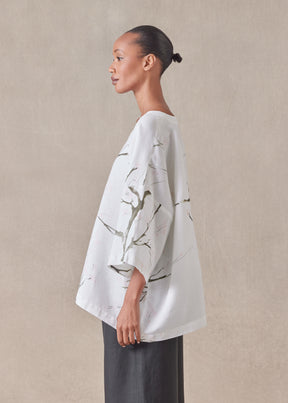 linen t-shirt tunic - long