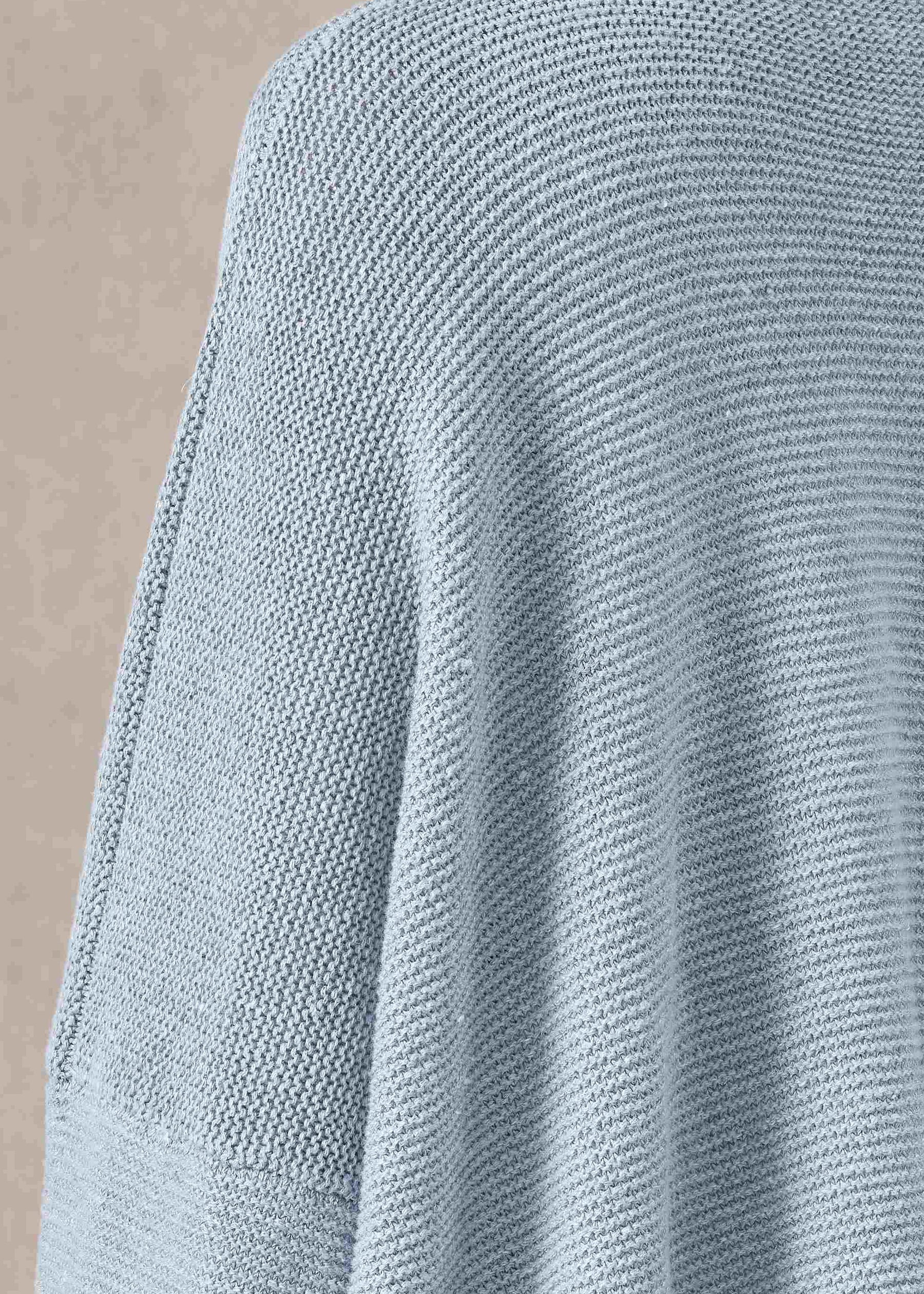 linen cotton mix bateau neck sweater - mid plus (bridgertonblue)