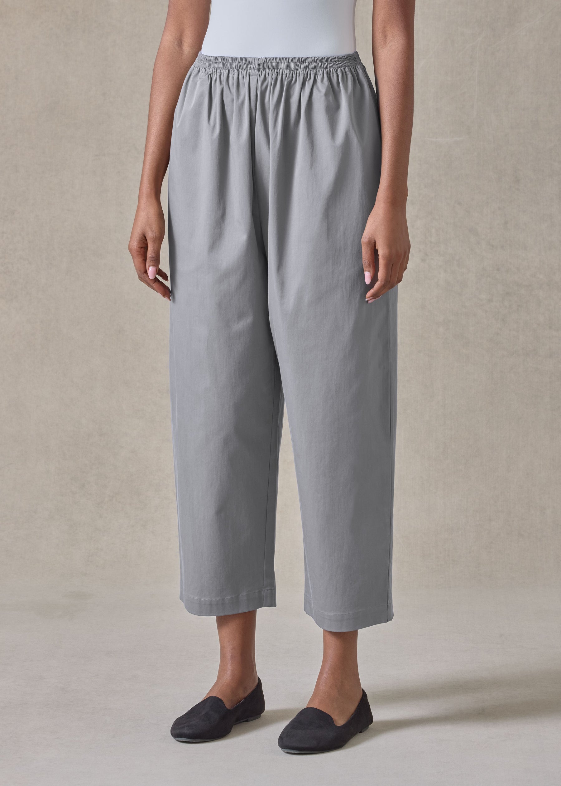 cotton stretch japanese trouser (greypale)