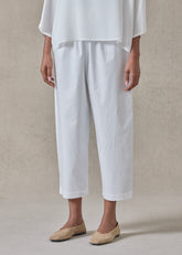 cotton stretch japanese trouser (white)