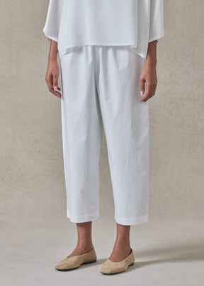 cotton stretch japanese trouser (white)