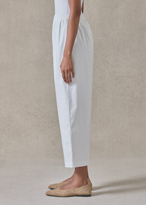 cotton stretch japanese trouser (white)