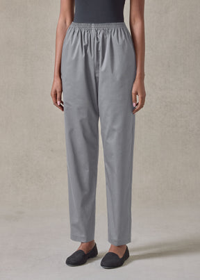 cotton stretch tapered regular trouser (greypale)