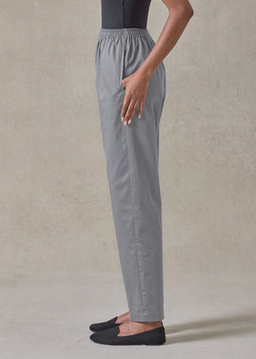 cotton stretch tapered regular trouser (greypale)