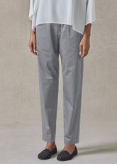 cotton stretch tapered regular trouser (greypale)