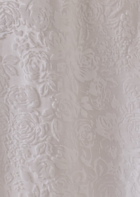 Devore Velvet silk mix kaftan - long (white)