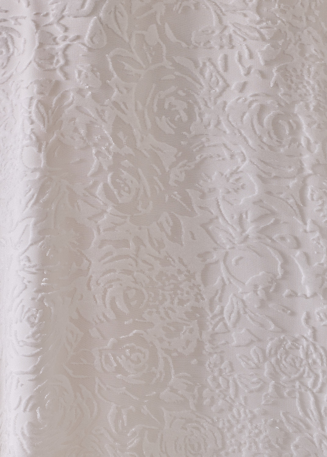 Devore Velvet silk mix cocoon jacket coat (white)