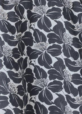 sloped shoulder wide a-line open jacket with collar - long (black)