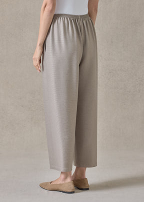 midweight silk plissé japanese trouser (stone)
