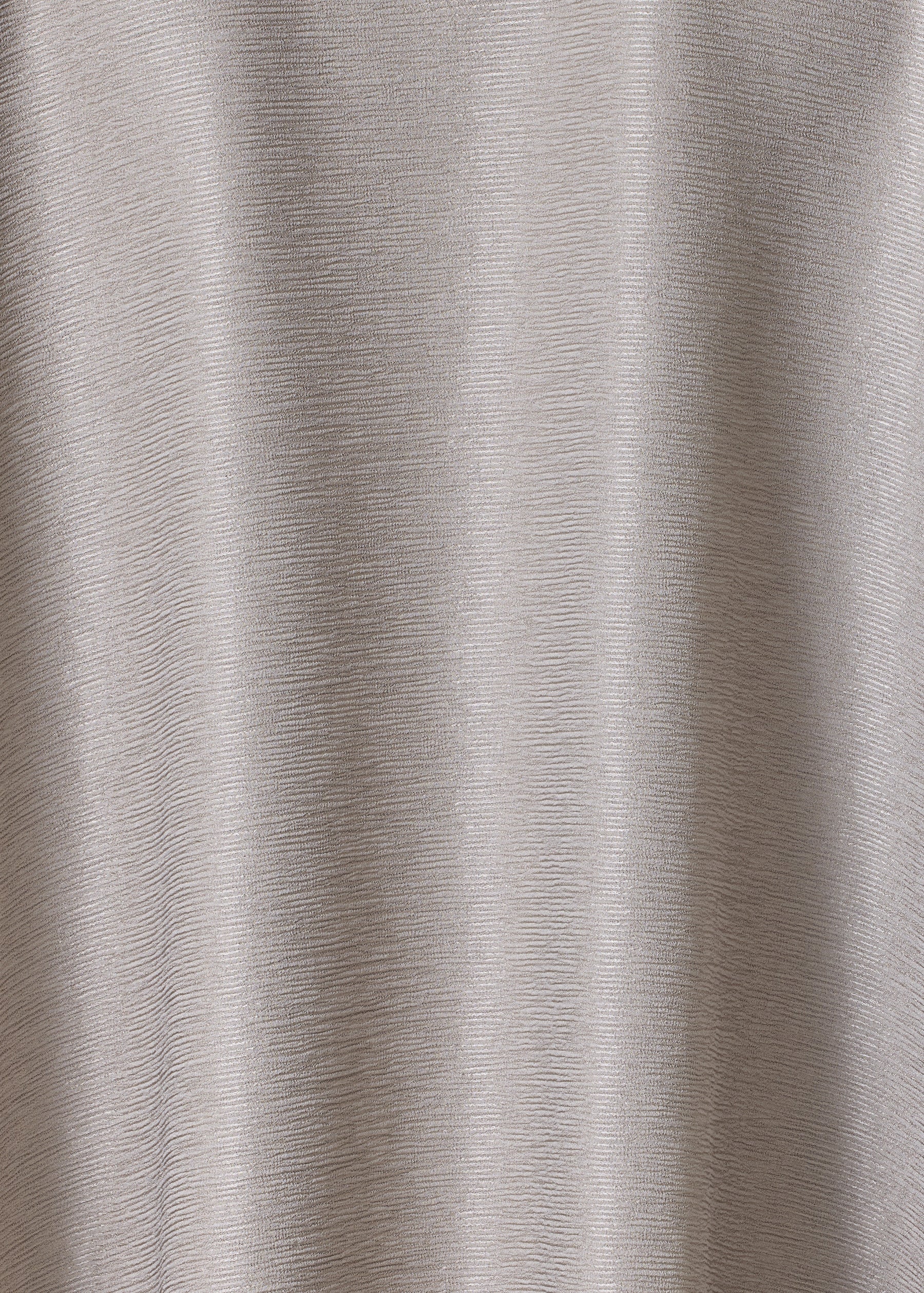 midweight silk plissé wide a-line shirt with collar - long (stone)