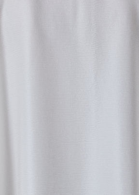 midweight silk plissé dps scoop neck top - long plus (white)