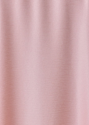 midweight silk plissé scoop neck dress (rosepowder)
