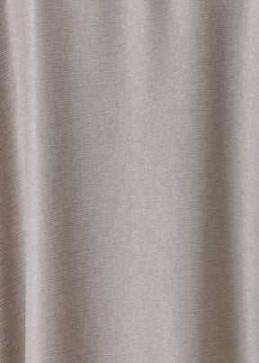 midweight silk plissé scoop neck dress (stone)