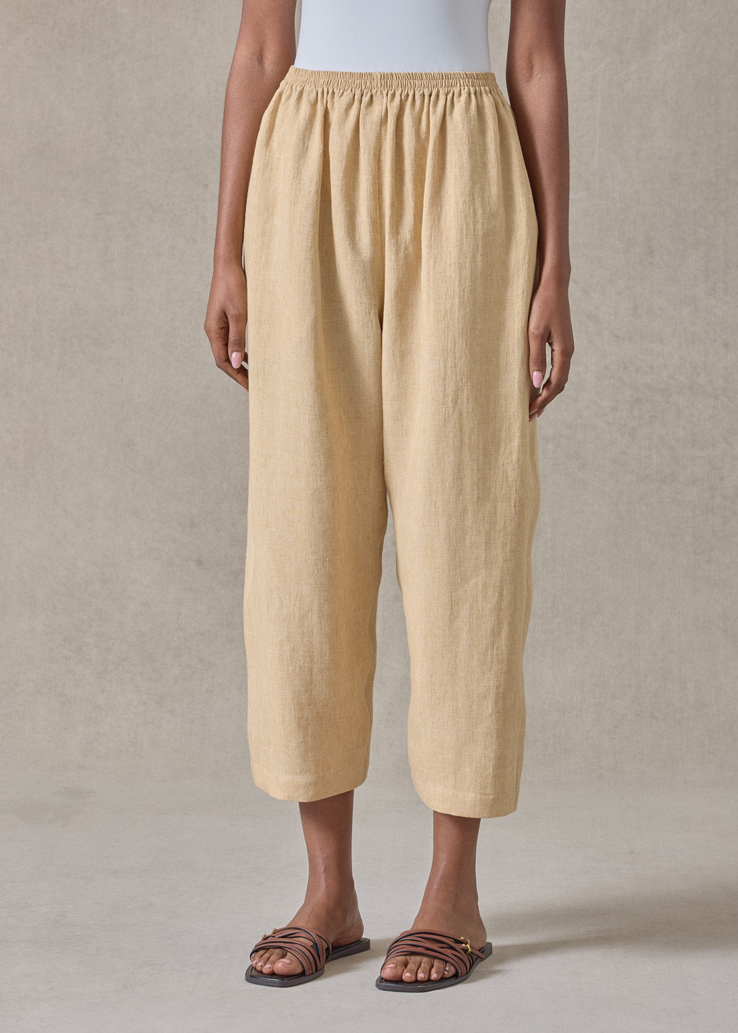 lightweight delave linen japanese trouser (haylight)