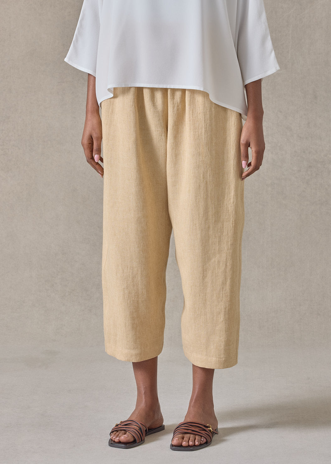 lightweight delave linen japanese trouser (haylight)